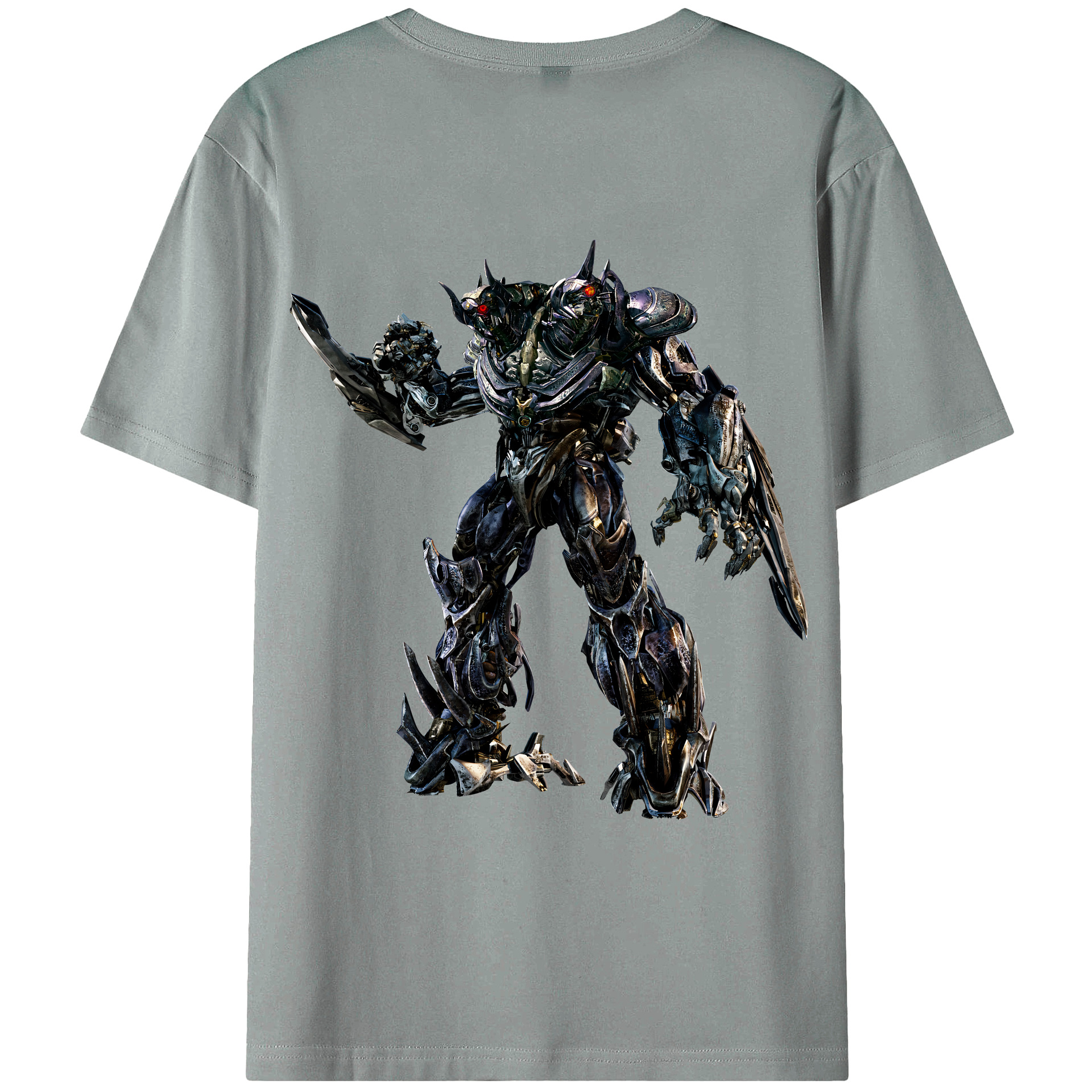（画像用） Transformers トランスフォーマー 綿100％ メンズ半袖Tシャツ（バックプリント） 通気性